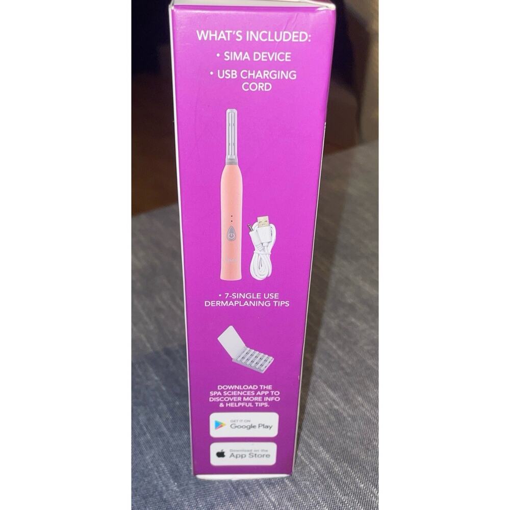 SIMA Rechargeable Dermaplane Razor – Painless 2-in-1 Exfoliation & Hair Removal - Picture 2 of 3